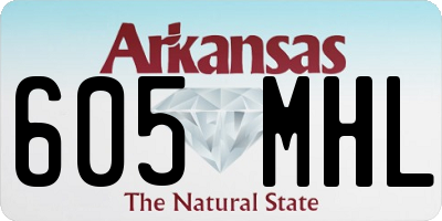 AR license plate 605MHL