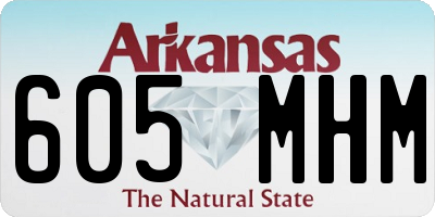 AR license plate 605MHM