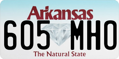 AR license plate 605MHO