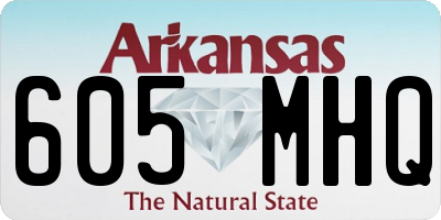 AR license plate 605MHQ