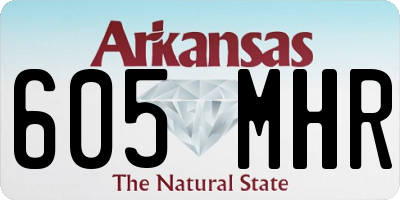 AR license plate 605MHR