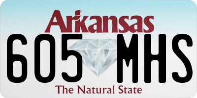 AR license plate 605MHS