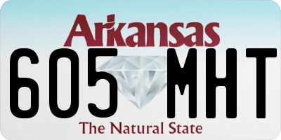 AR license plate 605MHT