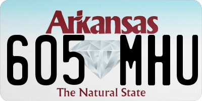 AR license plate 605MHU
