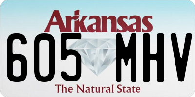 AR license plate 605MHV