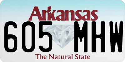 AR license plate 605MHW