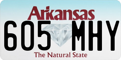 AR license plate 605MHY