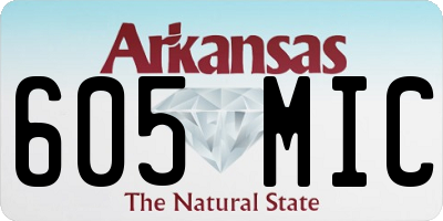 AR license plate 605MIC