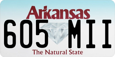 AR license plate 605MII