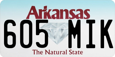 AR license plate 605MIK