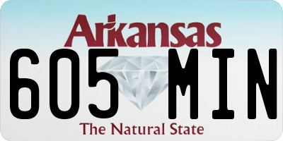 AR license plate 605MIN