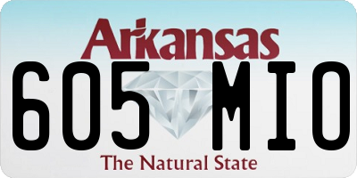 AR license plate 605MIO