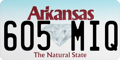 AR license plate 605MIQ