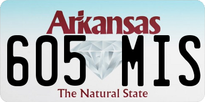 AR license plate 605MIS