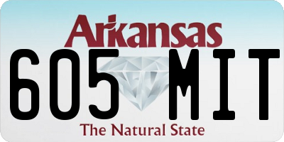 AR license plate 605MIT