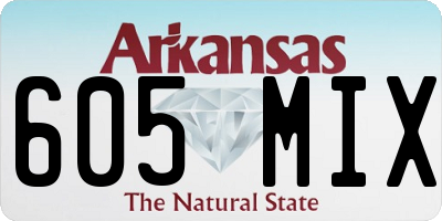 AR license plate 605MIX