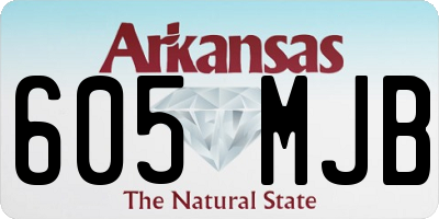 AR license plate 605MJB