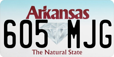 AR license plate 605MJG