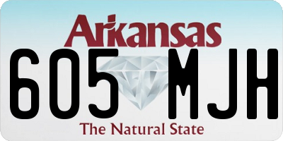 AR license plate 605MJH