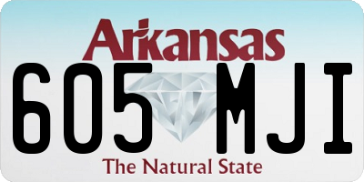 AR license plate 605MJI