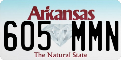 AR license plate 605MMN
