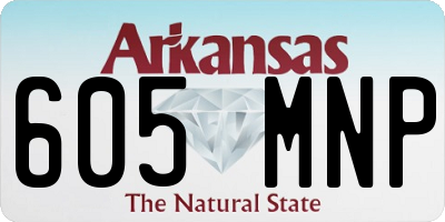 AR license plate 605MNP