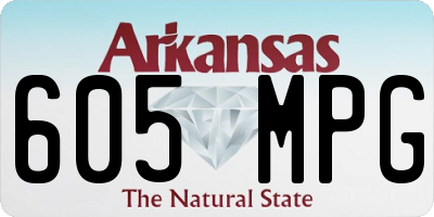 AR license plate 605MPG
