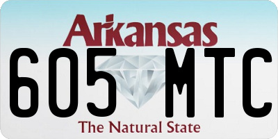 AR license plate 605MTC