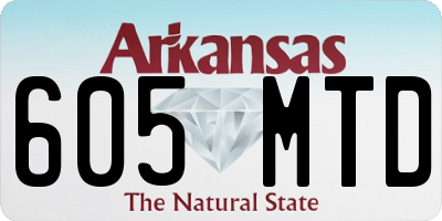 AR license plate 605MTD