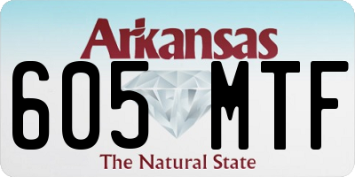 AR license plate 605MTF