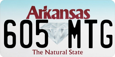AR license plate 605MTG