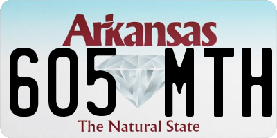 AR license plate 605MTH