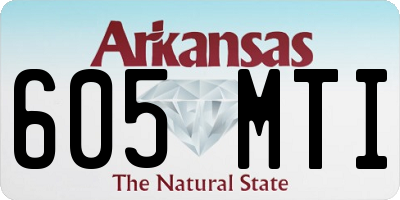 AR license plate 605MTI