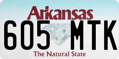 AR license plate 605MTK