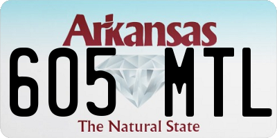 AR license plate 605MTL