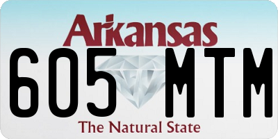 AR license plate 605MTM