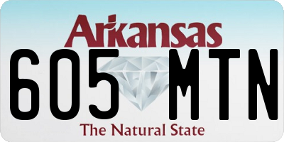 AR license plate 605MTN