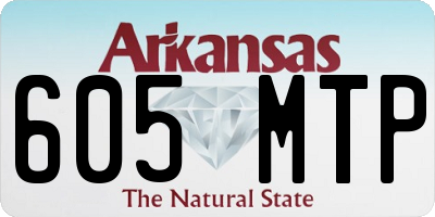 AR license plate 605MTP