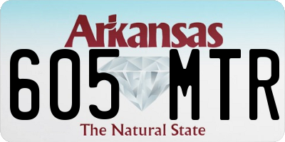 AR license plate 605MTR