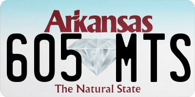 AR license plate 605MTS
