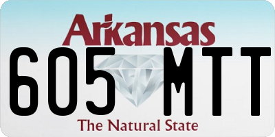 AR license plate 605MTT