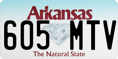 AR license plate 605MTV