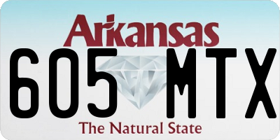 AR license plate 605MTX