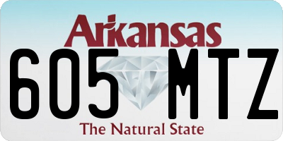 AR license plate 605MTZ