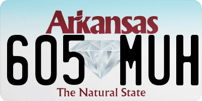 AR license plate 605MUH