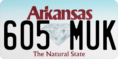 AR license plate 605MUK