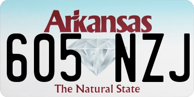 AR license plate 605NZJ