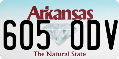AR license plate 605ODV