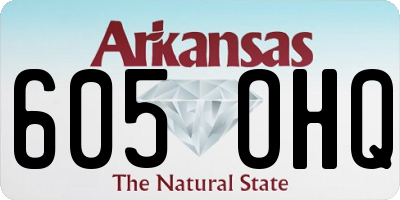 AR license plate 605OHQ