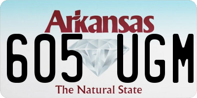 AR license plate 605UGM